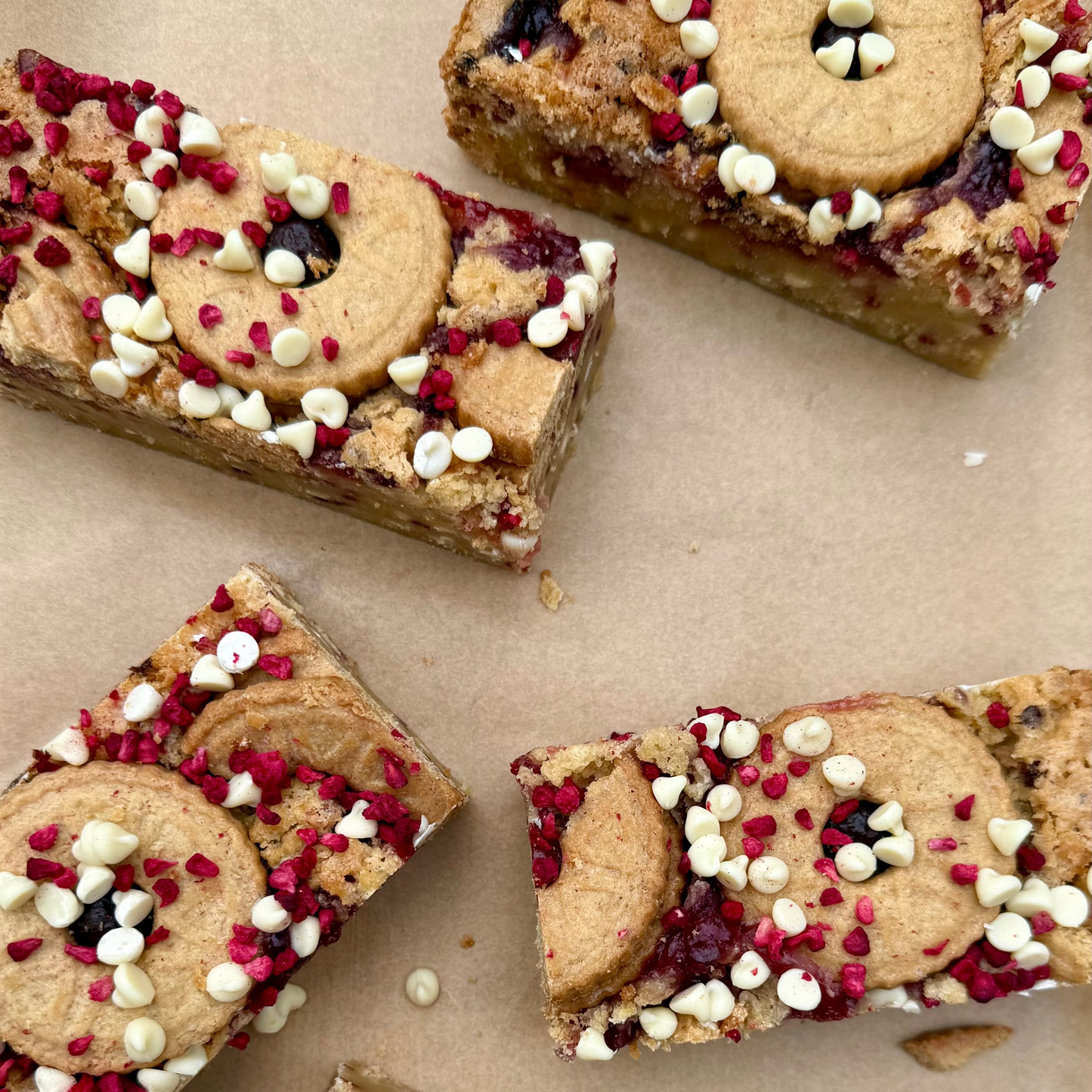 Gluten Free Jammy Dodger Blondie