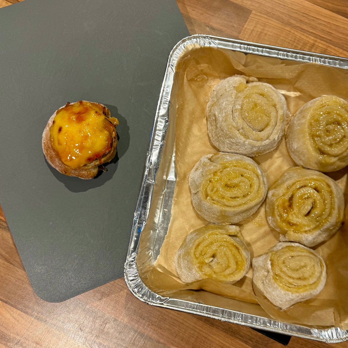 Gluten Free Crème Brûlée Swirl Bun