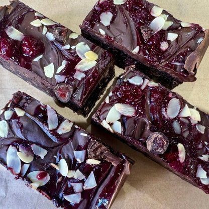 Cherry and Almond Gluten Free Brownie