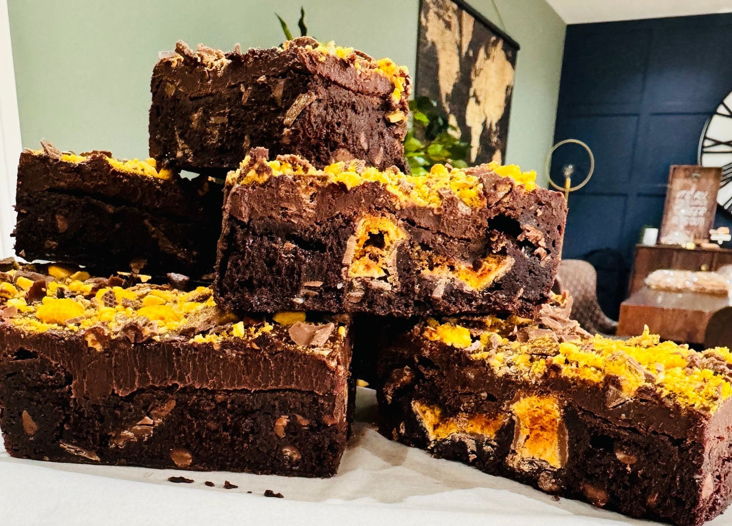 Gluten Free Crunchie Brownie