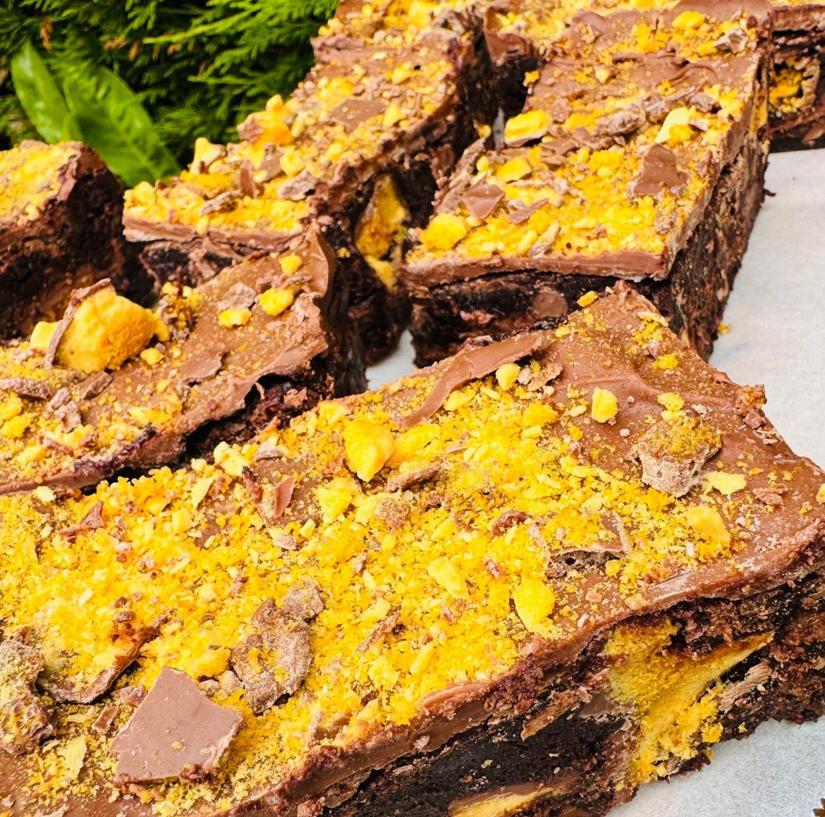 Gluten Free Crunchie Brownie