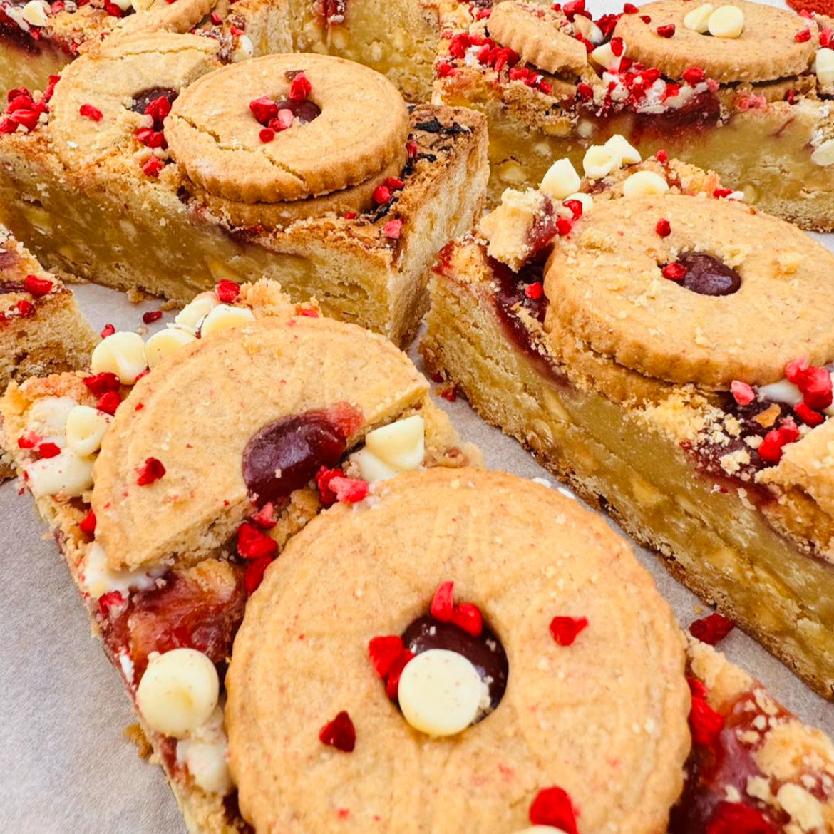 Gluten Free Jammy Dodger Blondie