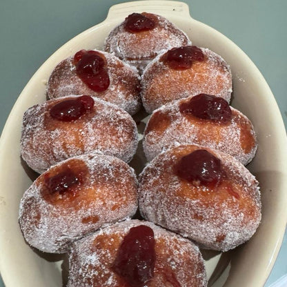 Gluten-Free Raspberry Jam Doughnut
