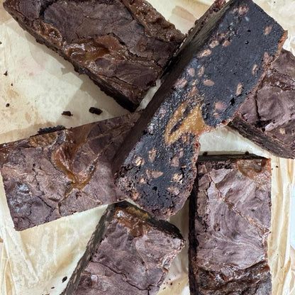 Gluten Free Salted Caramel Brownie