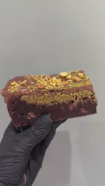 Gluten Free Dubai Chocolate Brownie