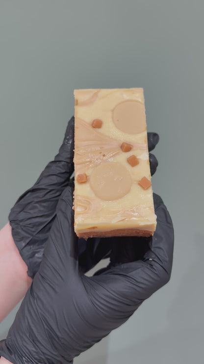 Gluten Free Caramel Blondie with Cadbury’s Caramilk Buttons