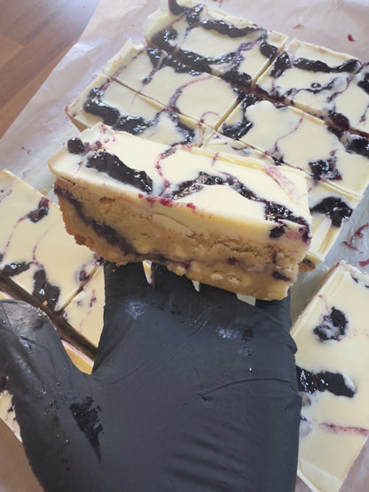 Gluten Free Lemon, Blueberry & White Chocolate Blondie